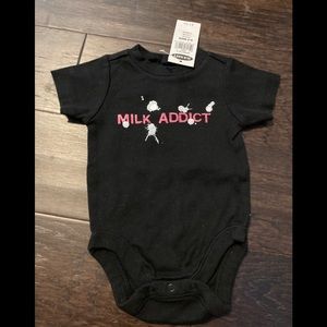 Old Navy “Milk addict” onesie